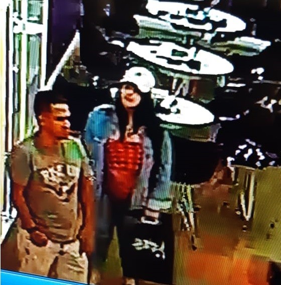 PM pede ajuda para identificar casal que comete furtos em lojas de Maringá