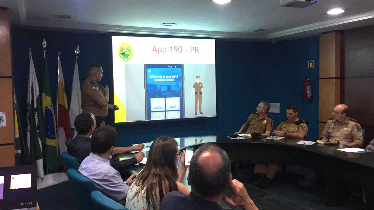 Aplicativo 190 começa a funcionar em Maringá