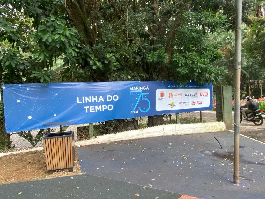 Linha do tempo: projeto inédito terá tour 360º pelos banners no entorno do Parque do Ingá