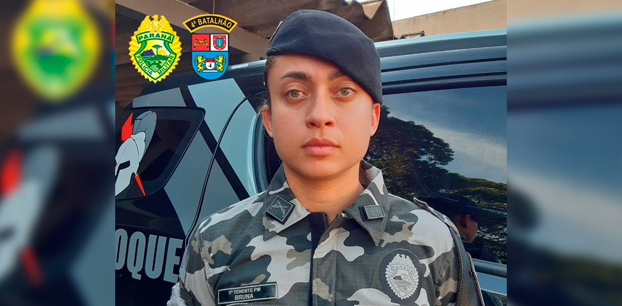Maringaense é a primeira mulher a comandar um pelotão de choque da PM-PR