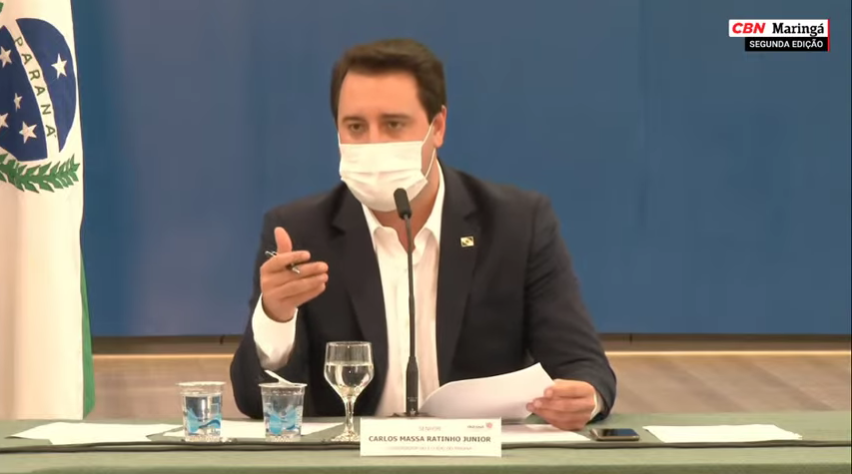 Governo do Paraná prorroga ‘lockdown’ e anuncia outras medidas