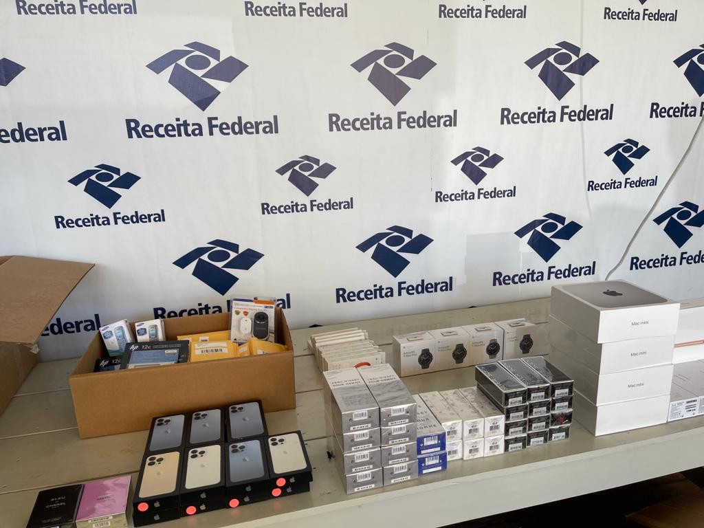 Receita Federal faz a maior apreensão do ano de mercadorias estrangeiras