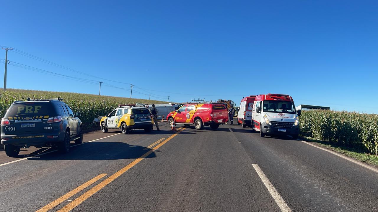 Gestante e bebê morrem em acidente com ambulância na BR-369