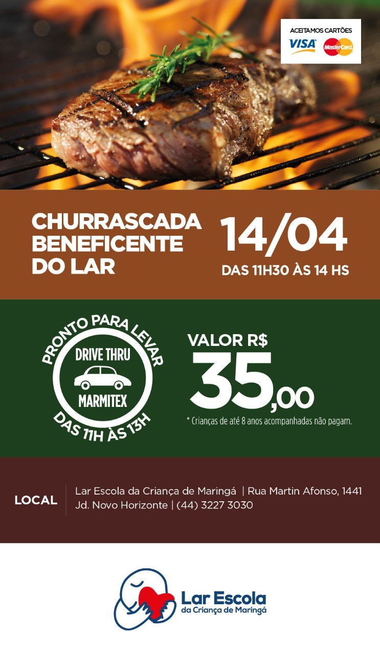 Lar Escola realiza Churrascada Beneficente