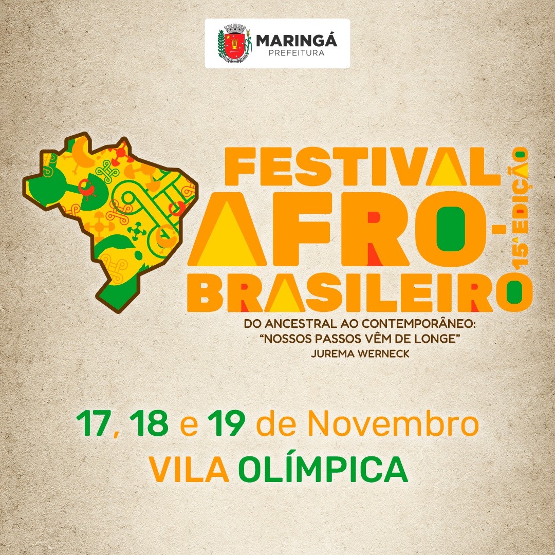 Festival Afro-Brasileiro começa nesta sexta-feira (17), em Maringá