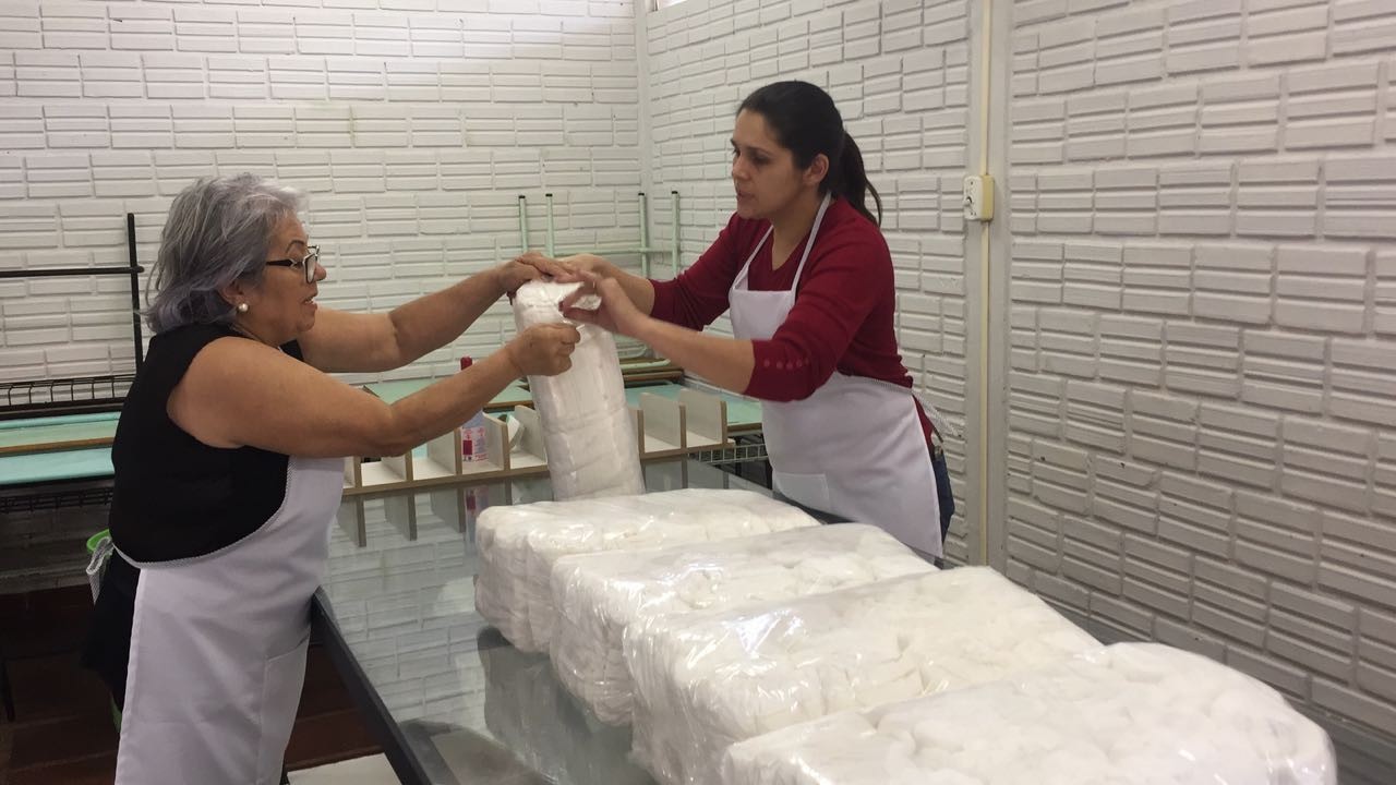 Primeira produção de fraldas está sendo distribuída