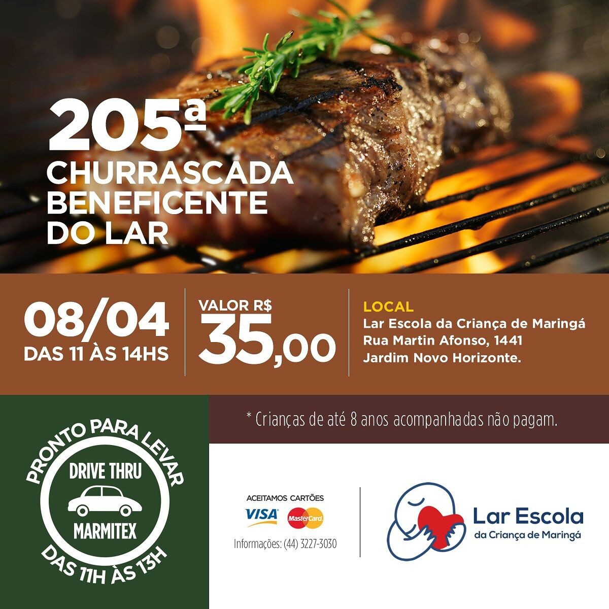 Lar Escola realiza Churrascada Beneficente