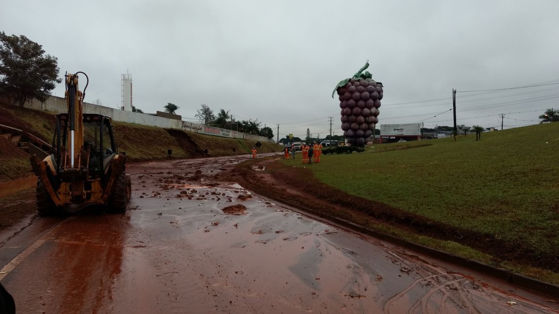 Deslizamento de terra bloqueia acesso à Marialva