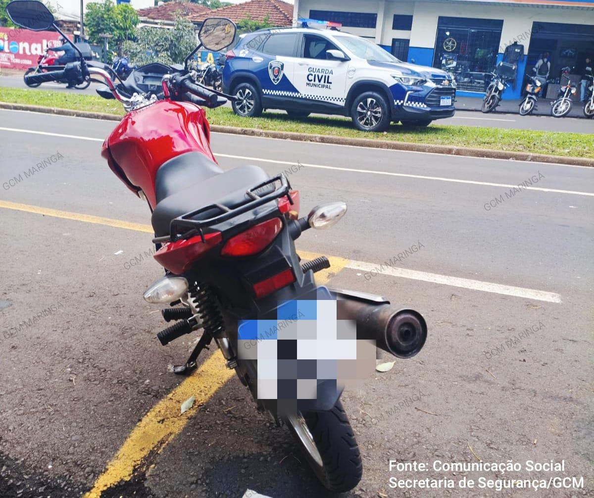 GCM de Maringá recupera moto furtada há sete anos em Mandaguari