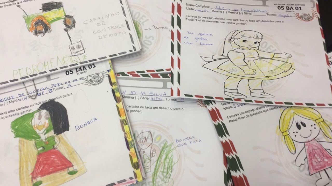 Duas mil cartinhas já podem ser adotadas para o Natal