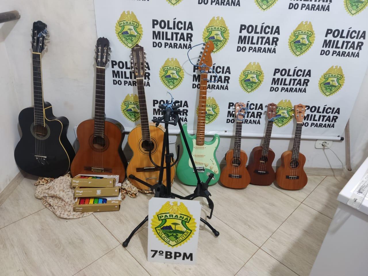 Casal é flagrado vendendo objetos furtados da Casa da Cultura de Goioerê