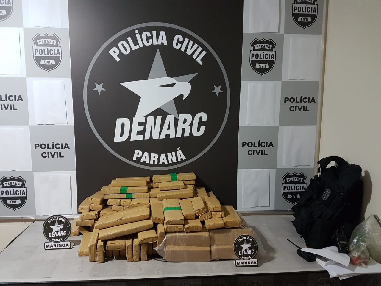 Denarc apreende 100 quilos de maconha em Marialva