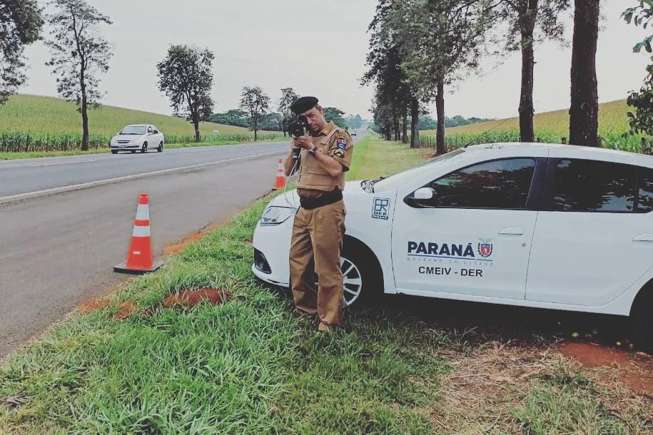 DER reduz em 50% acidentes em trechos fiscalizados por radar móvel
