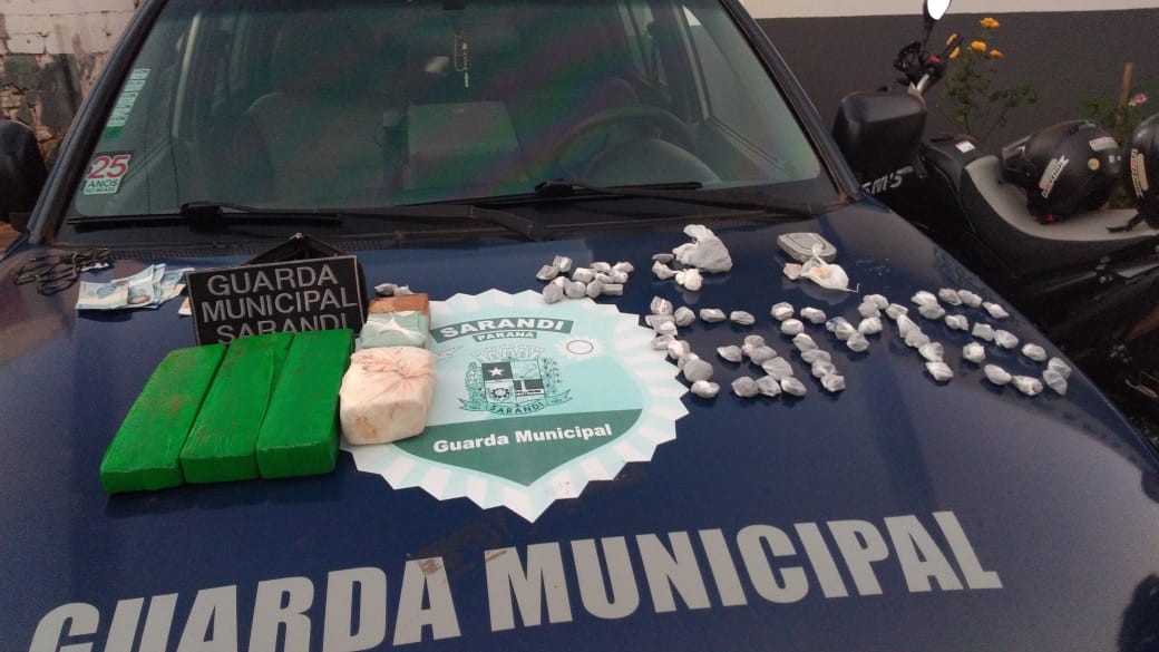 Guarda Municipal apreende maconha enterrada em quintal