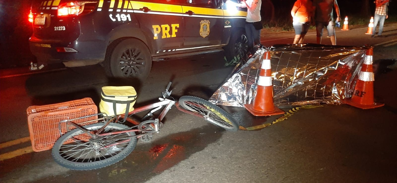 Ciclista morre atropelado em Mandaguari; motorista fugiu do local
