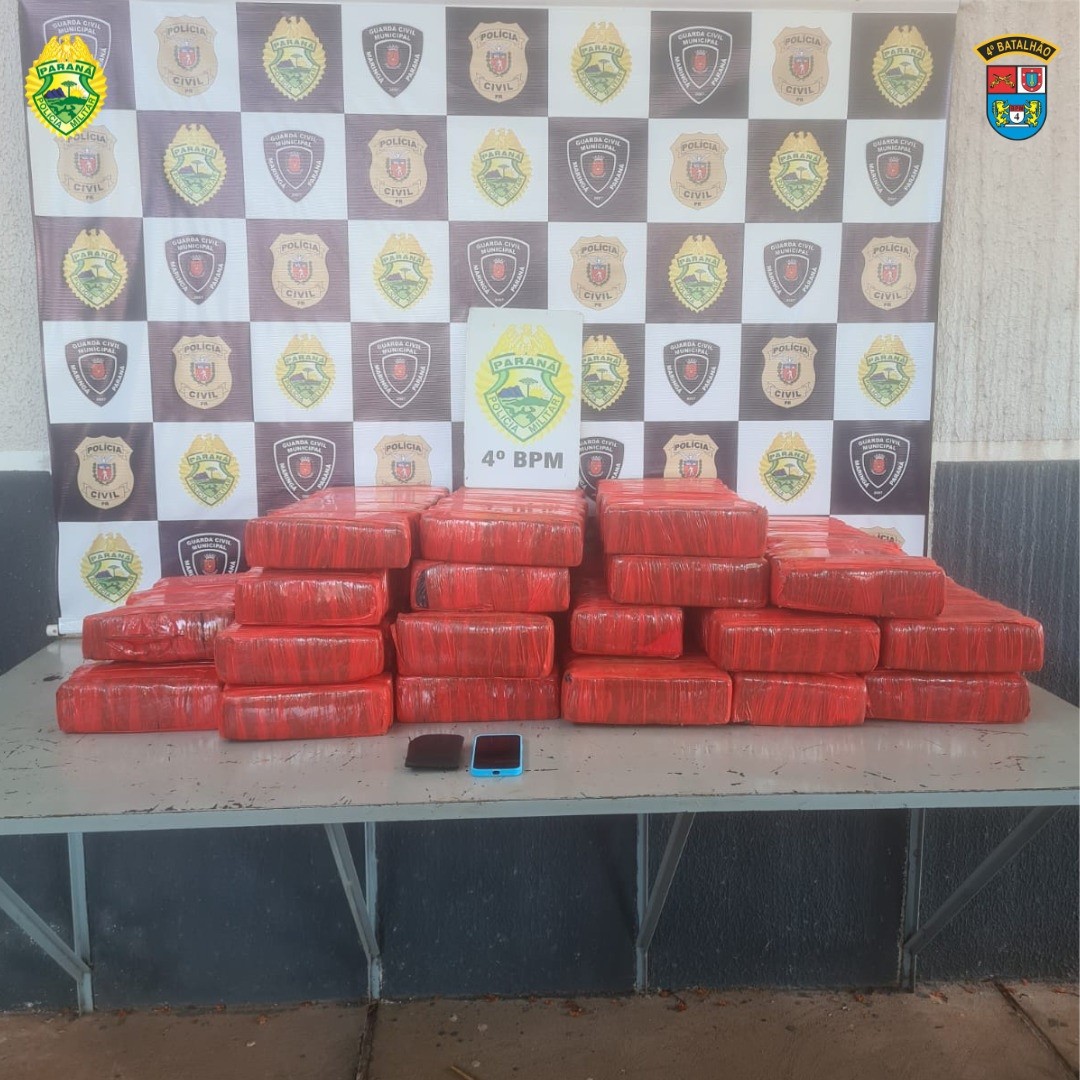 Polícia Militar apreende mais de 180 kg de maconha no Contorno Sul