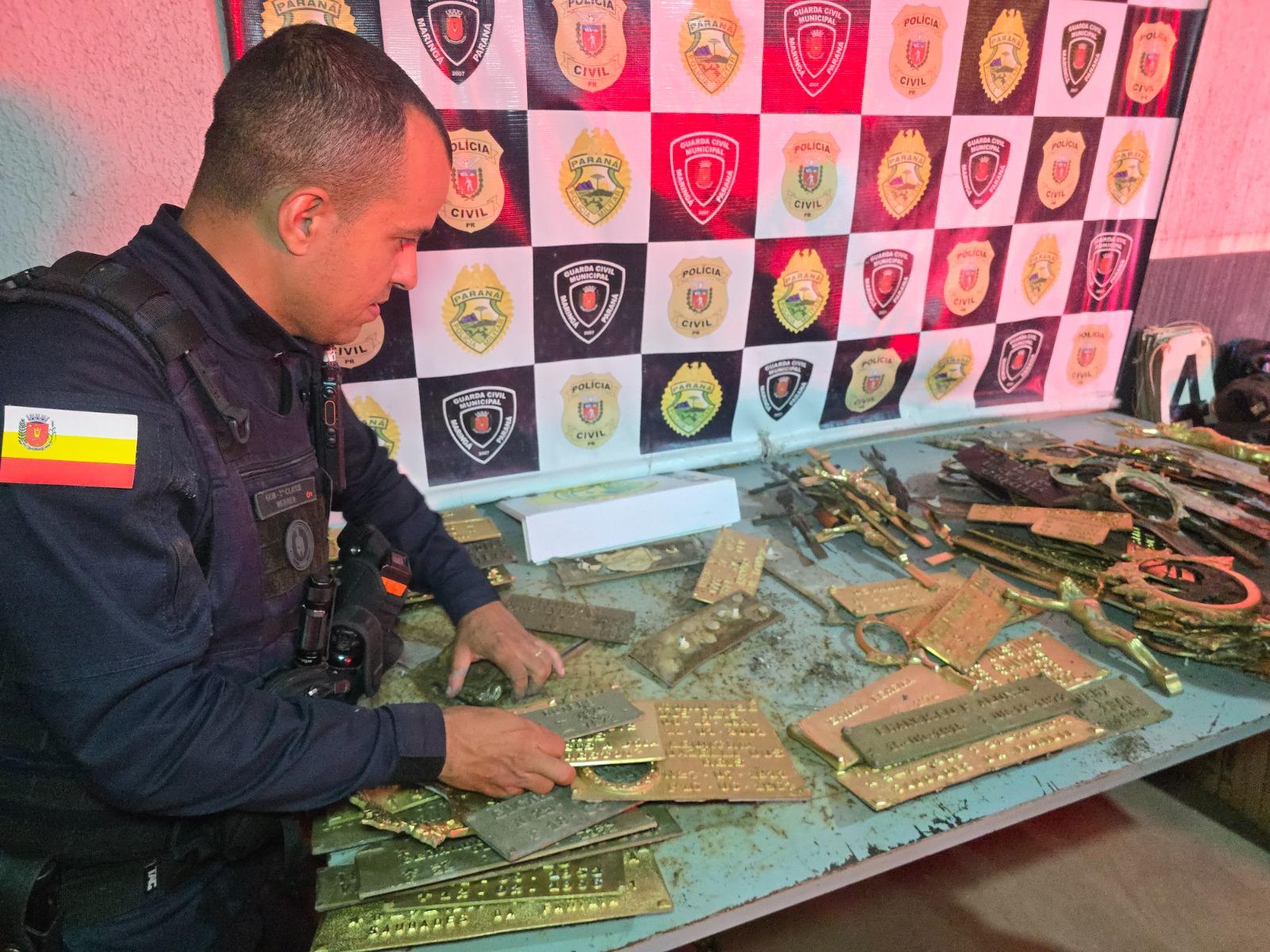 Homem é preso suspeito de furtar peças de cobre do Cemitério Municipal de Maringá