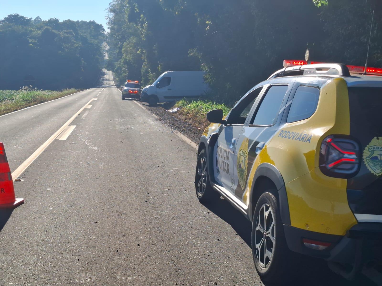 Ciclista é atropelado e morre na PR-082 em Terra Boa