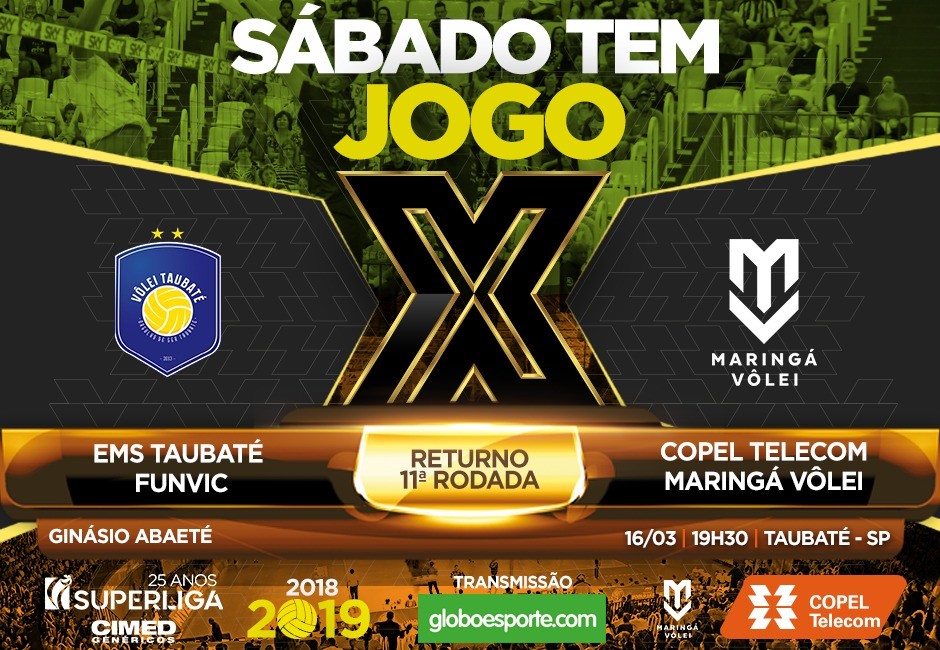 Na última partida antes do mata-mata, Copel Maringá enfrenta o Taubaté