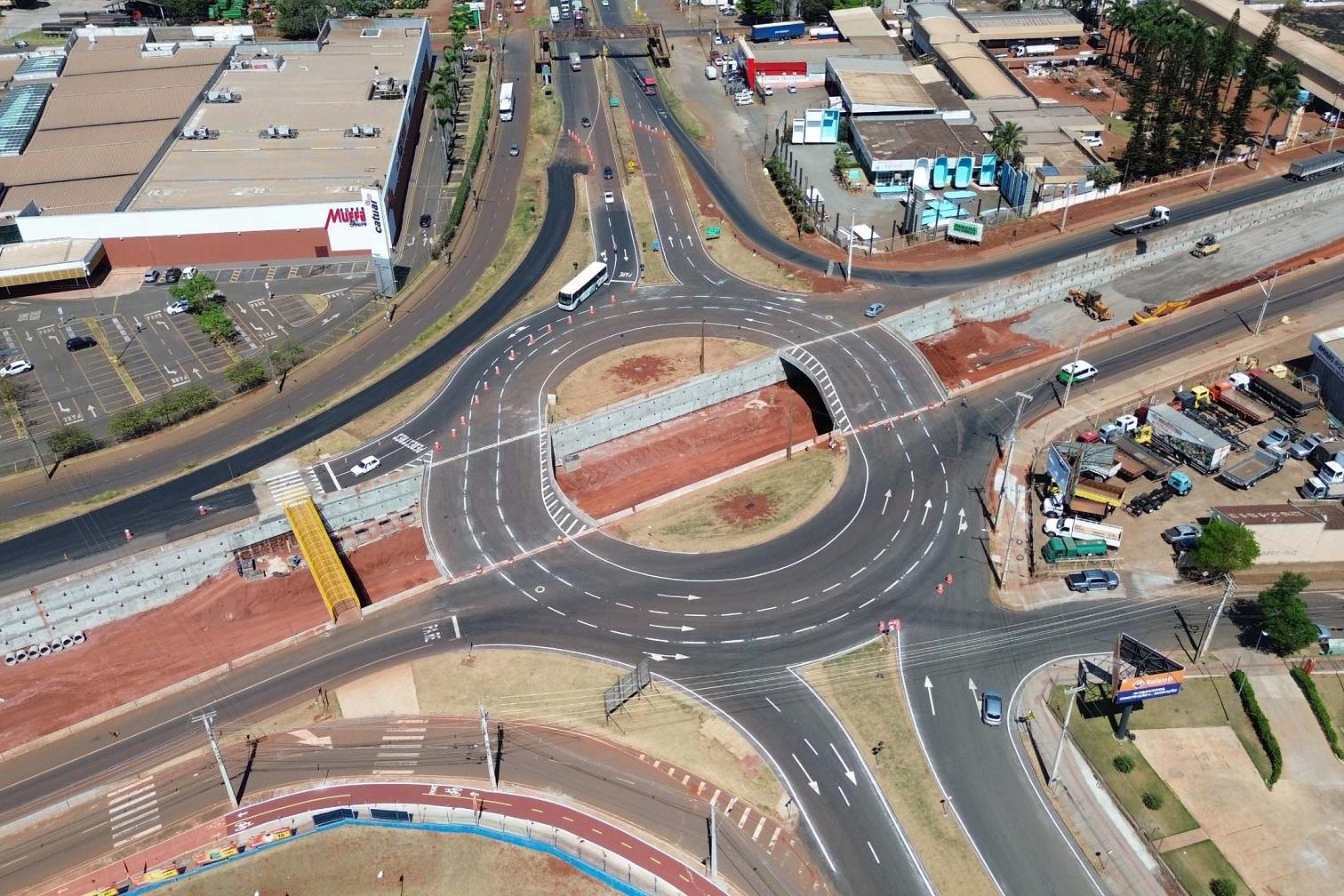 Rotatória do Trevo do Catuaí será liberada no domingo (14)