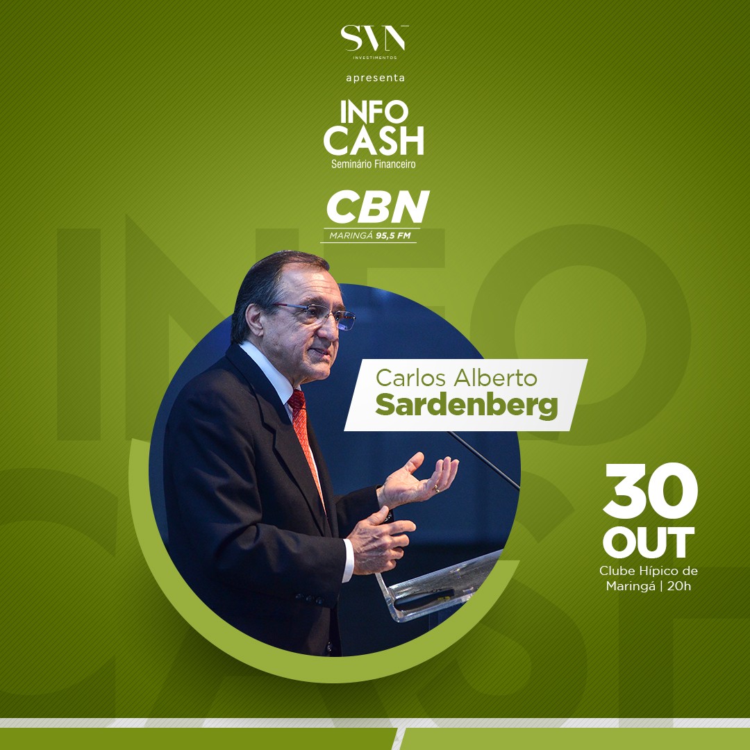 Concorra a convites para o seminário financeiro que terá palestra de Carlos Alberto Sardenberg
