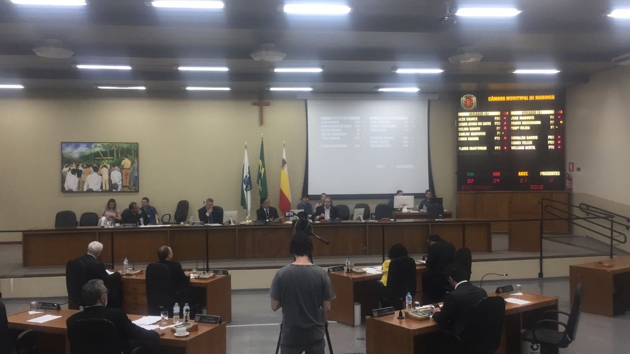Câmara de Maringá vota projeto do Executivo