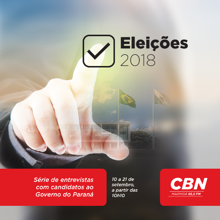 CBN Maringá realiza série de entrevistas com candidatos ao Governo do Paraná