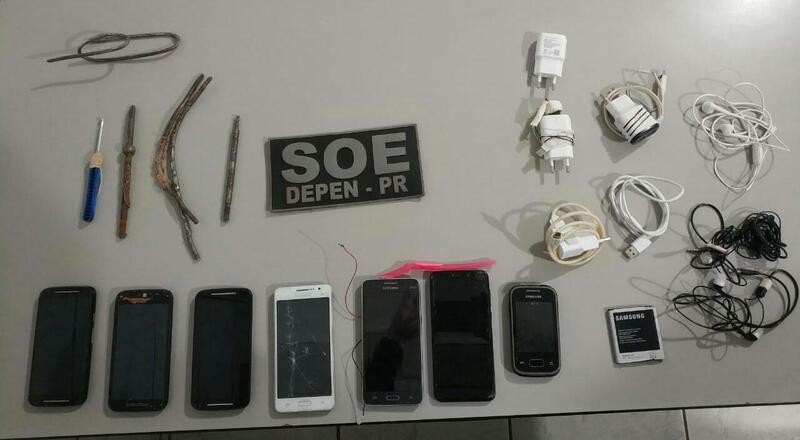 Policiais encontram celulares e ‘arma’ na carceragem de Nova Esperança