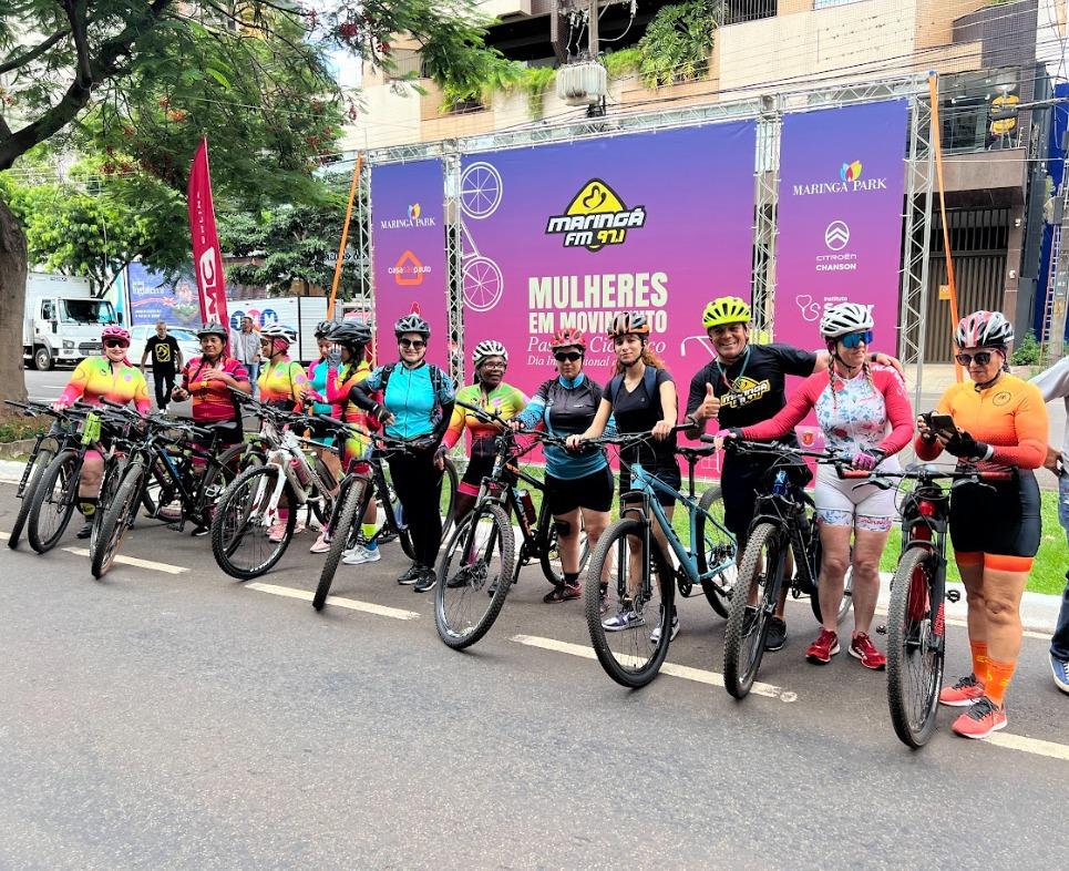 Passeio ciclístico estende comemoração do Dia da Mulher