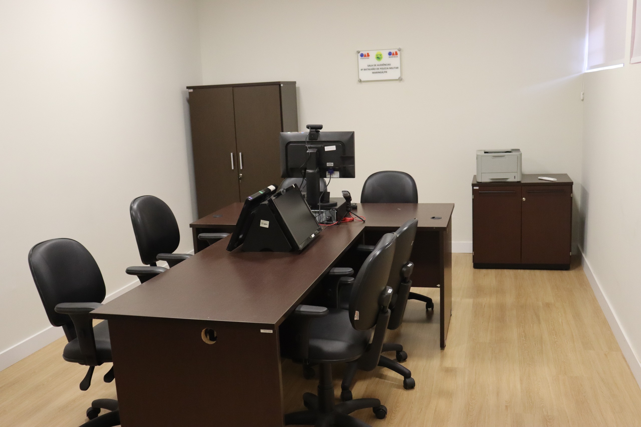 Inaugurada 1ª sala de sala de Audiências em batalhão da PM no Paraná