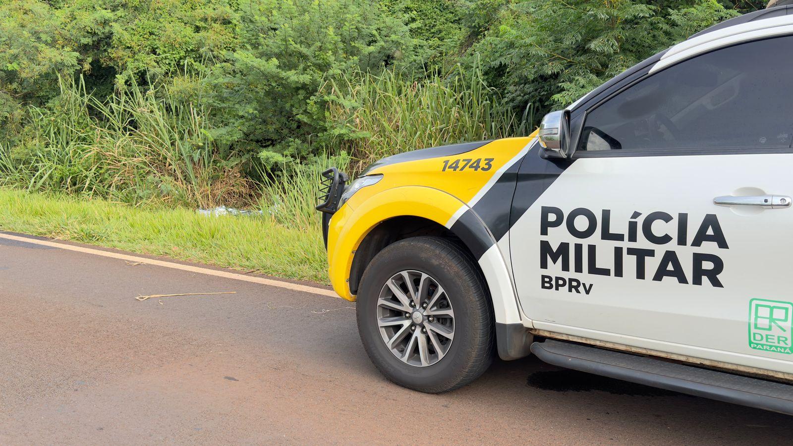 Ciclista é atropelado e morre na PR-455