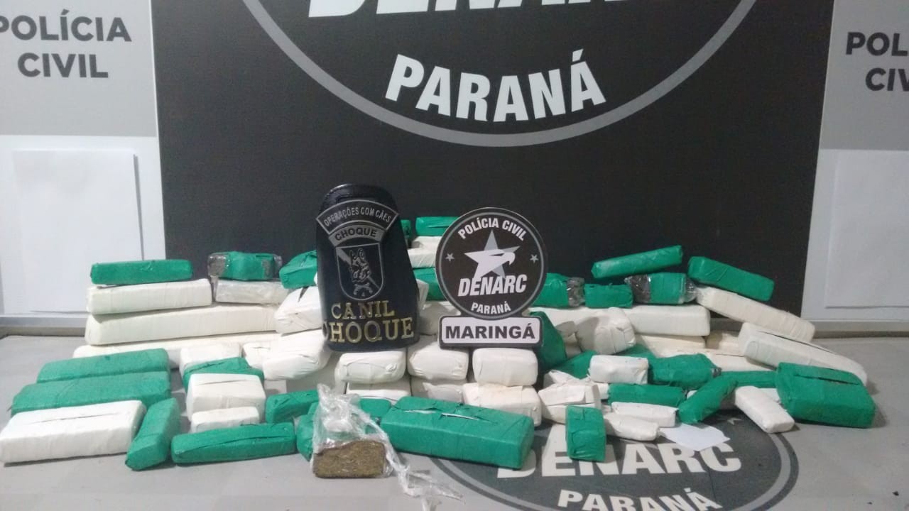 Mulher é presa no Contorno Norte com 30 quilos de maconha