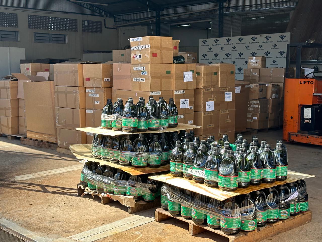 Azeite apreendido pela Receita Federal vira biocombustível