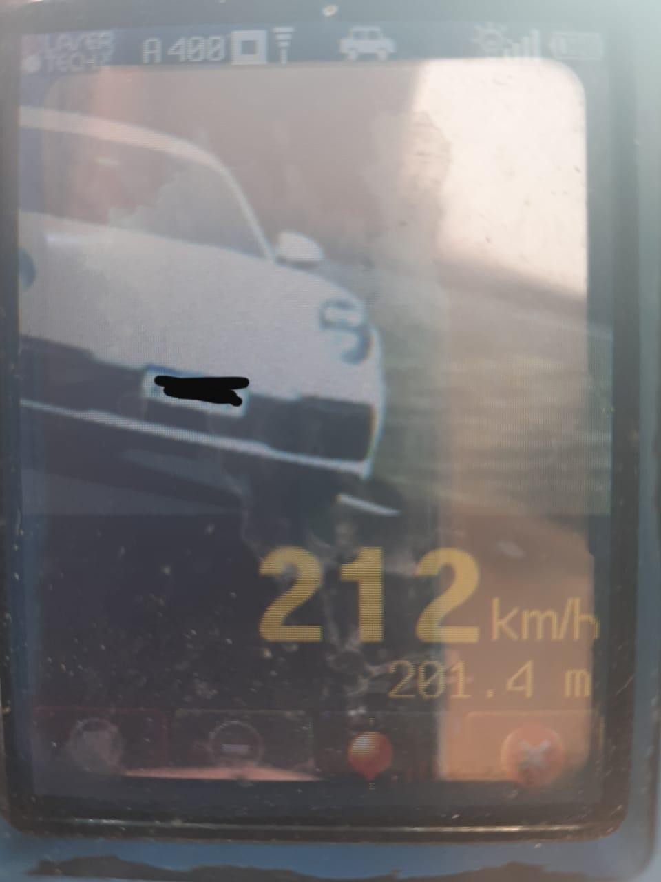 Carro a 212 km/h é flagrado pela fiscalização na PR-317