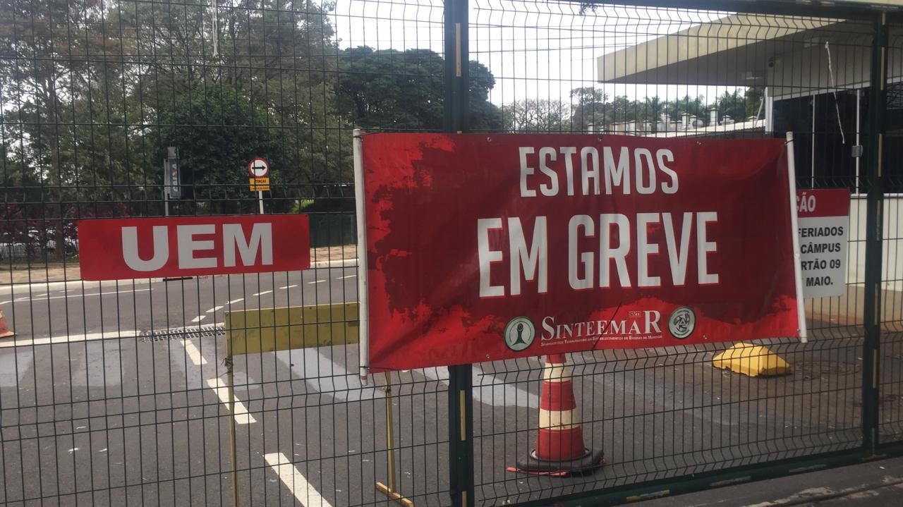 Portões da UEM estão fechados nesta quinta-feira (27)
