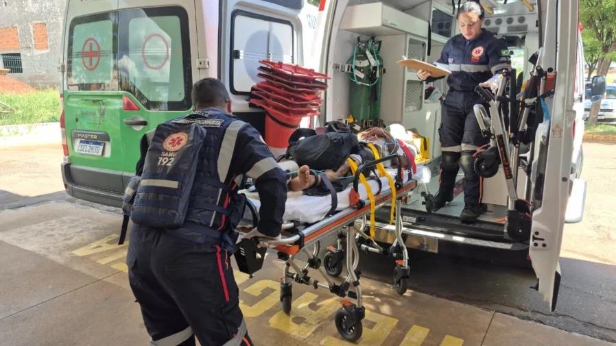 Colisão entre moto e bicicleta na BR-376 deixa dois feridos próximo a Maringá