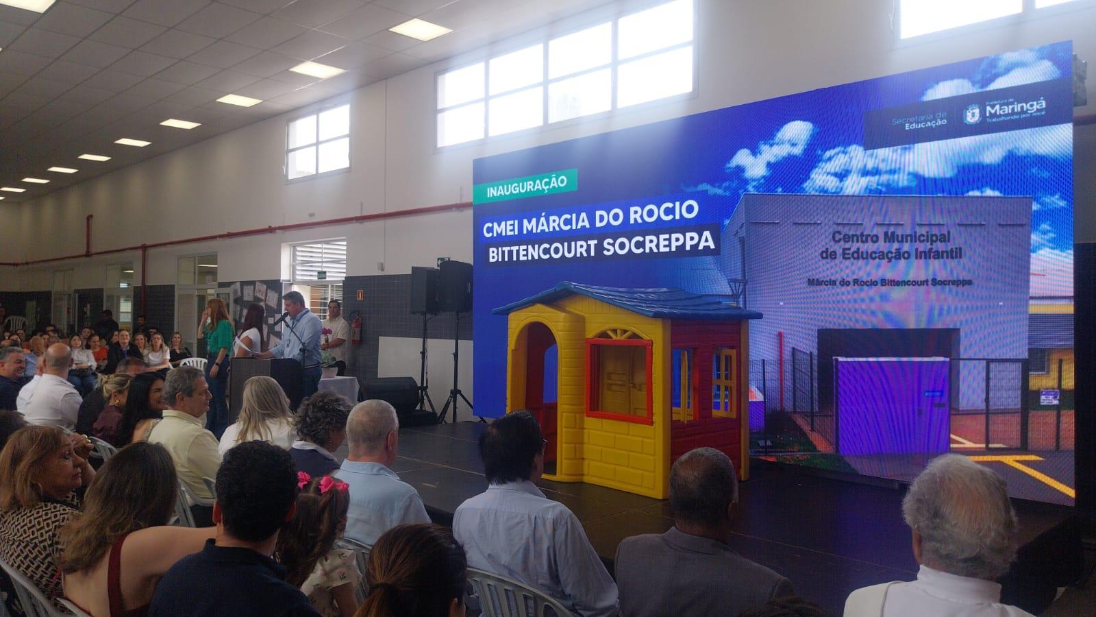 Cmei com 300 vagas é inaugurado em Maringá; matrículas estão abertas