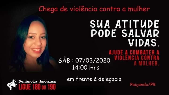 Parentes e amigos organizam manifestação em frente à delegacia de Paiçandu