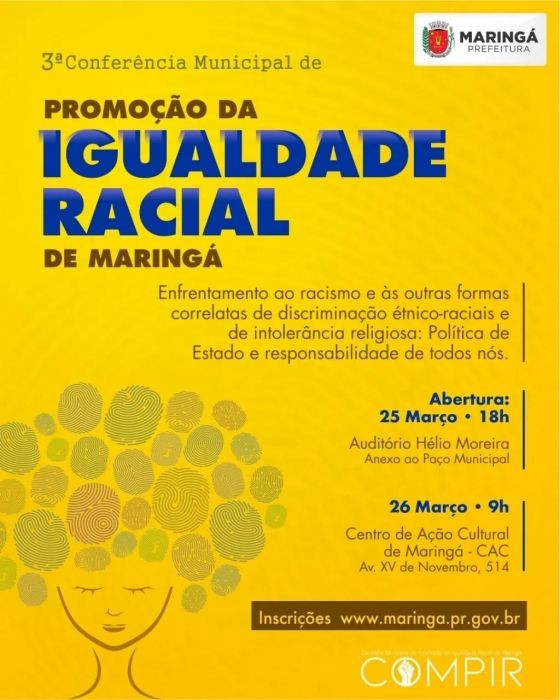 Maringá realiza 3ª Conferência de Promoção da Igualdade Racial