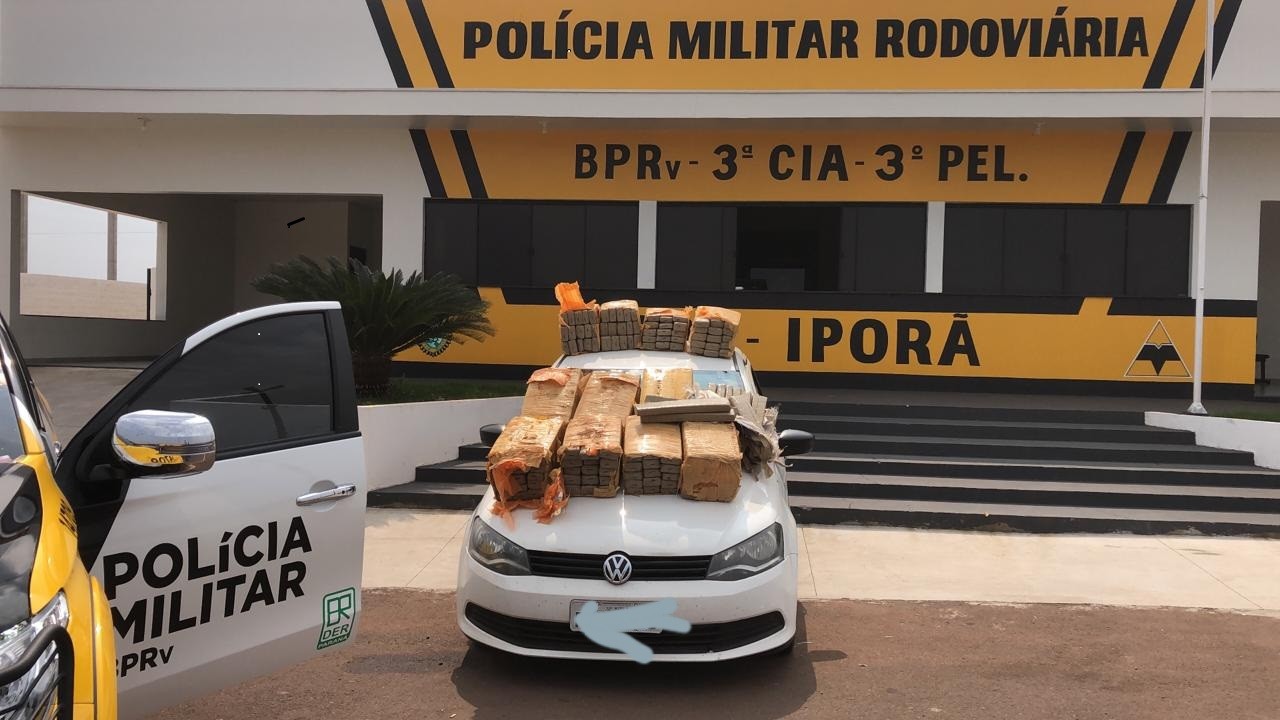 Após perseguição, PRE apreende mais de 240 Kg de maconha