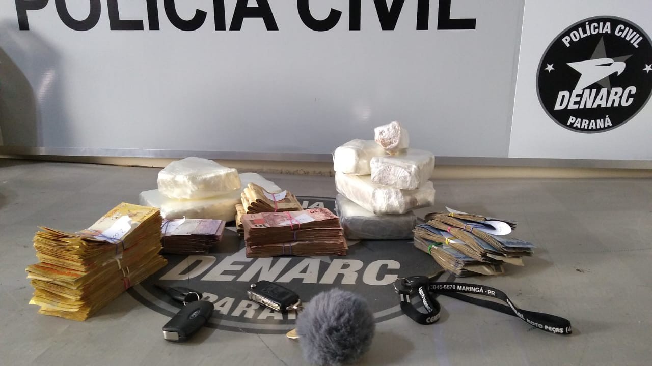 Denarc prende dupla suspeita de tráfico de drogas em Maringá