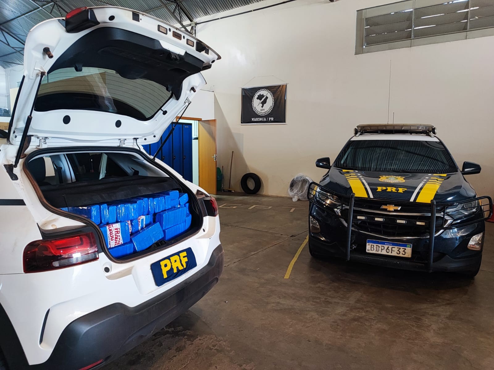 Carro que transportava meia tonelada de maconha é apreendido em Maringá