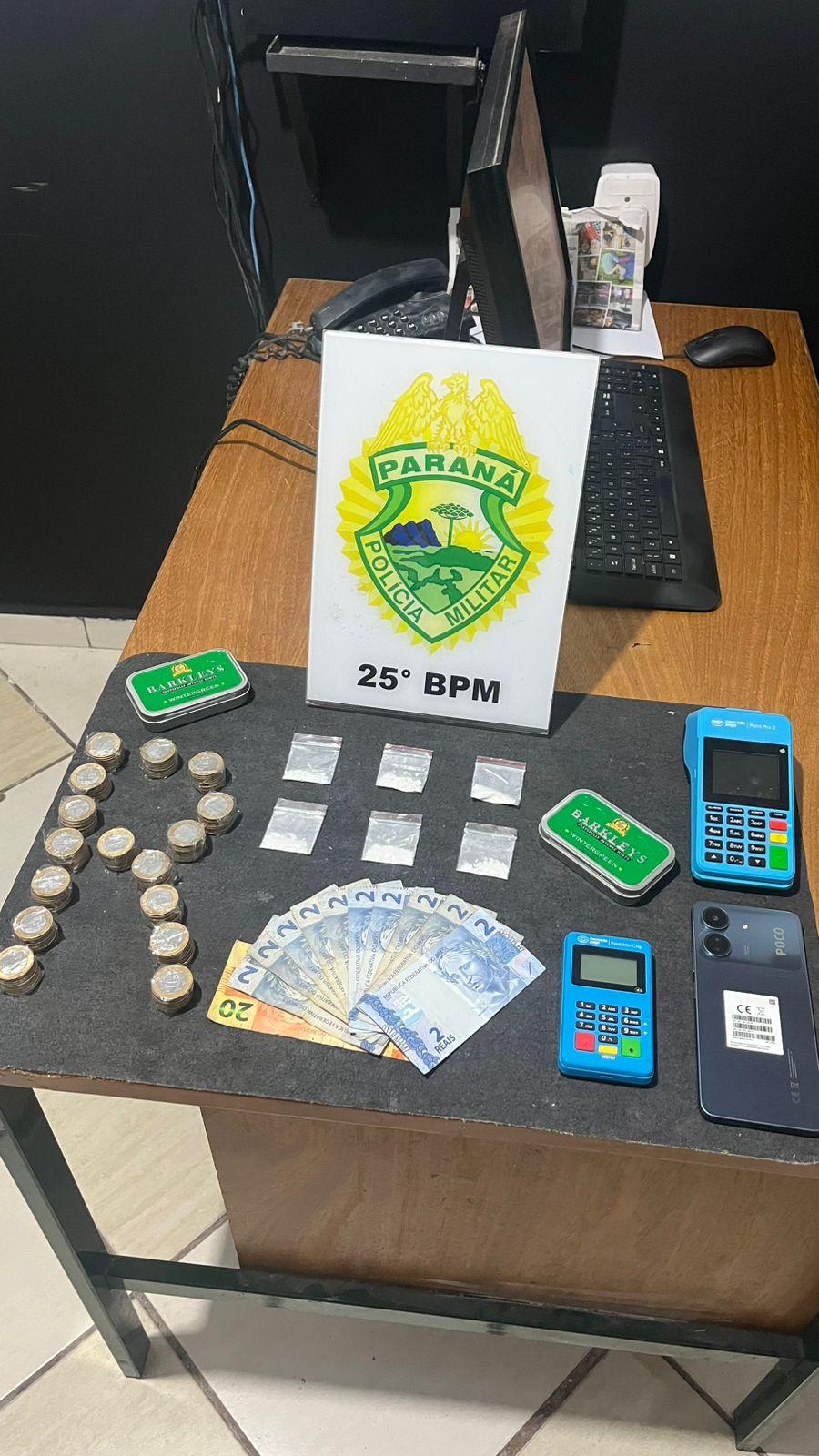 Suspeito de vender cocaína em sistema delivery é preso em Umuarama