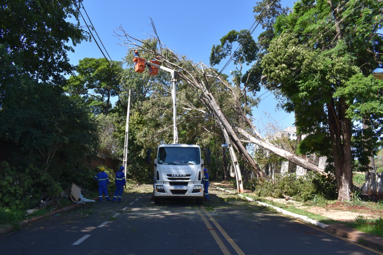 Copel já atendeu 1,6 mil ocorrências em Maringá, Sarandi e Paiçandu desde o início do temporal