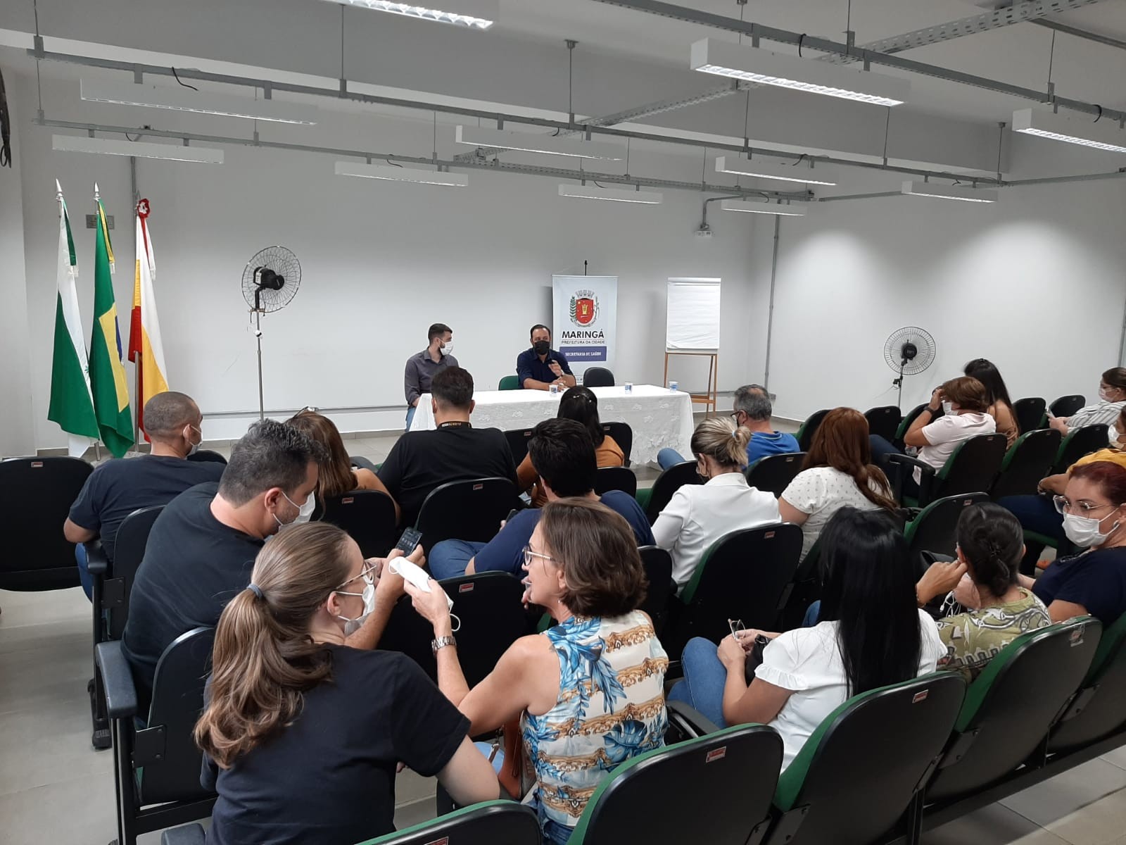 Marcelo Puzzi se despede dos funcionários da Secretaria de Saúde