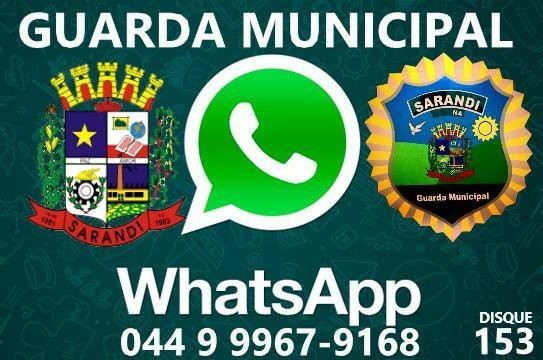 Denúncias podem ser feitas pelo WhatsApp da Guarda Municipal