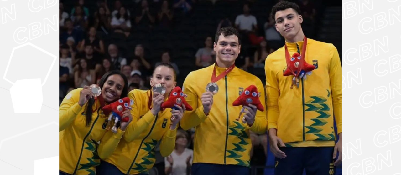 Gêmeas da natação brilham na Paralimpíada de Paris