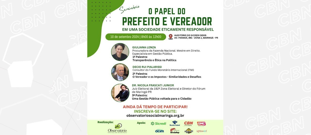 OSM promove evento sobre o papel do prefeito e do vereador