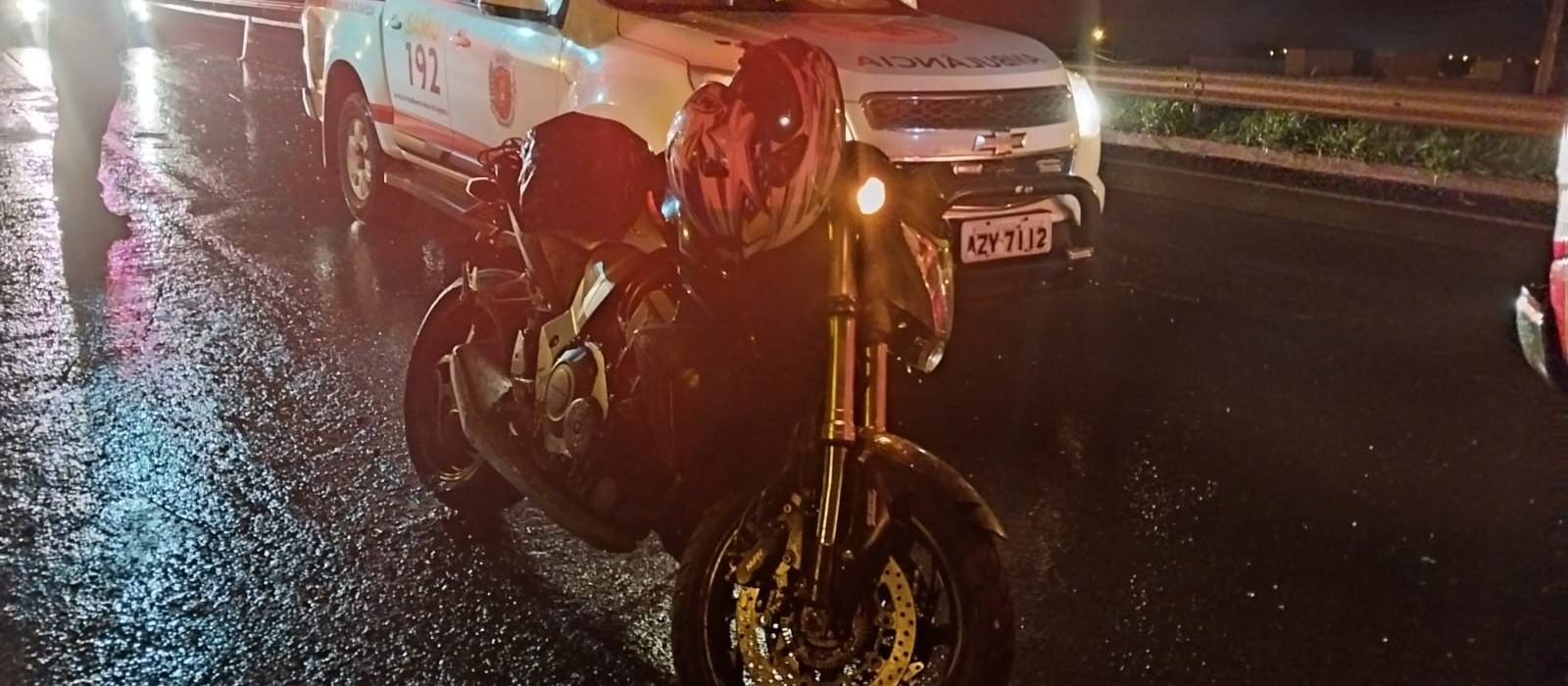 Policial Militar fica gravemente ferido ao sofrer acidente de moto no Contorno Norte