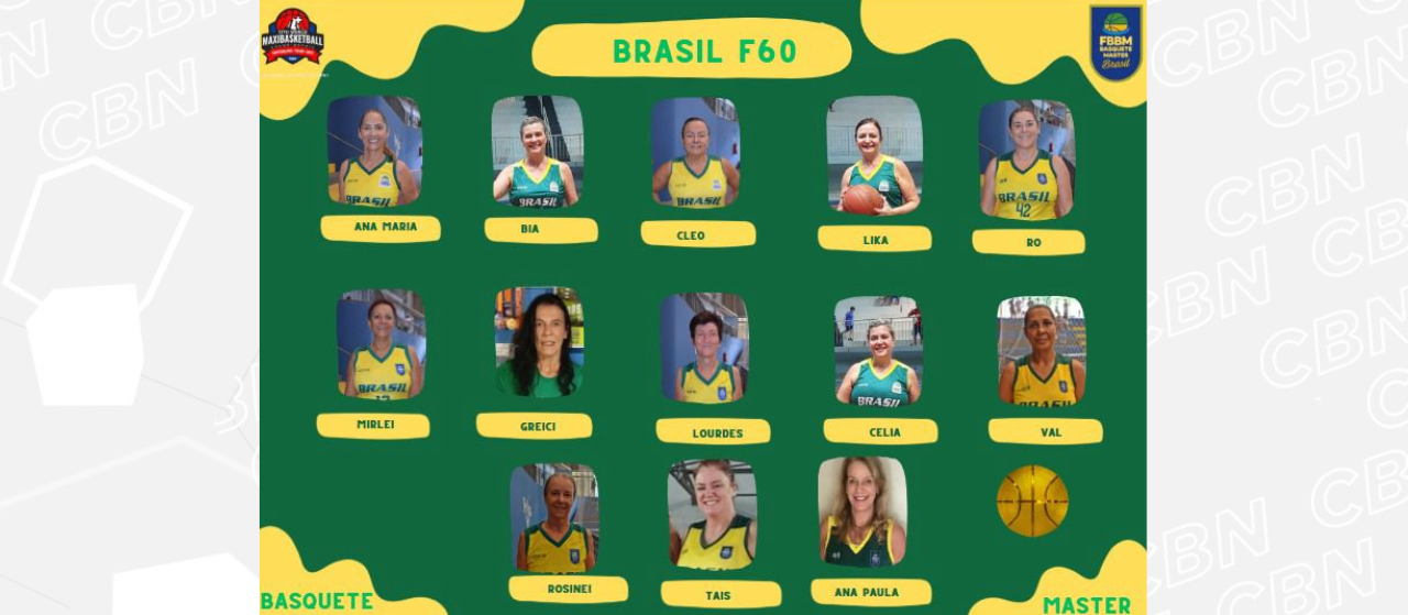 Seleção brasileira master de basquete feminino busca patrocínio